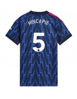 Arsenal Piero Hincapie #5 Vieraspaita Naisten 2025-26 Lyhythihainen